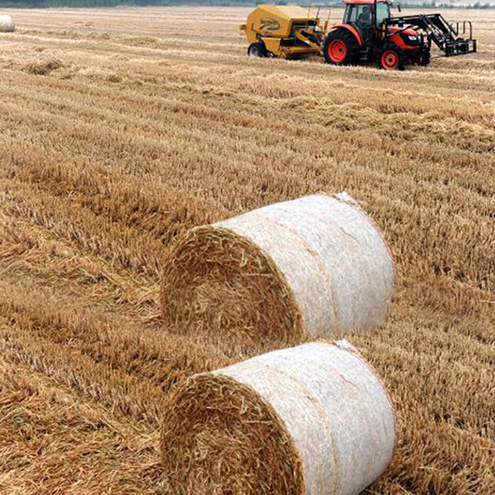 Biologisk nedbrydeligt rundensilageballeindpakningsnet